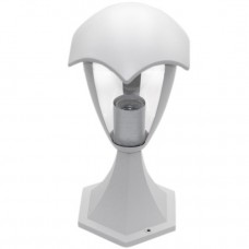 Φωτιστικό Φανάρι Κολωνάκι 1xE27 33cm Αλουμινίου Λευκό IP44 9-3640